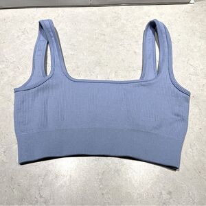 Ribbed bra /‎ cropped tank - Lavender - Size Small